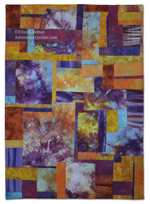 As I Watch in Wonder, an art quilt by Ellen Lindner. AdventureQuilter.com