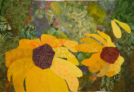 Image - yellow flowers in progress