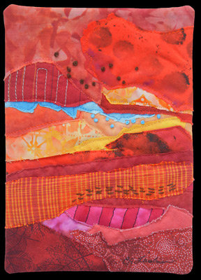 Image - red and orange collage with bright accents