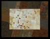 Image - tan gridded abstract with dark wide border