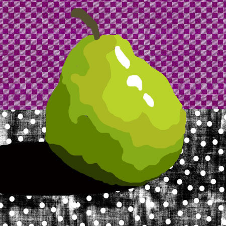 Image - Green pear cartoon
