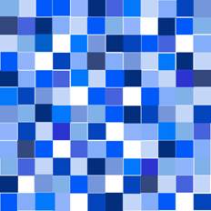 Blue monochromatic grid