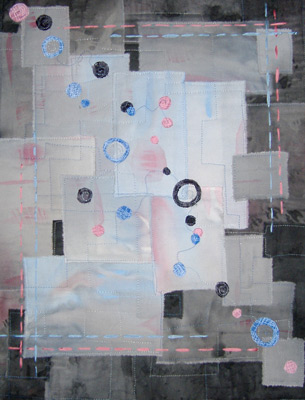 Image - white and gray with blue and pink circles