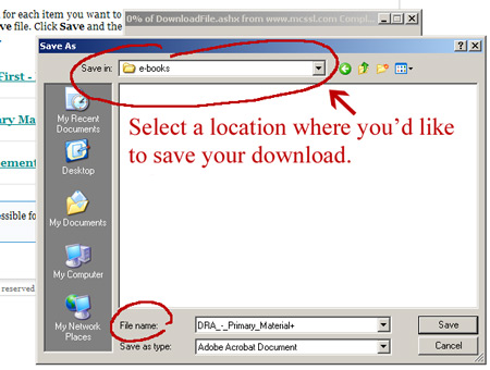 Image - save location
