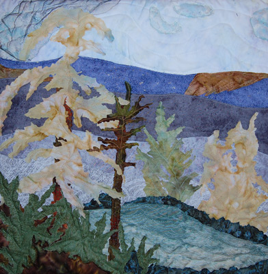 Linda McClelland art quilt, AdventureQuilter.com