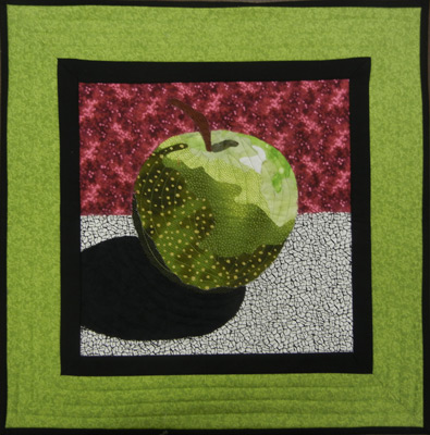 Made in a class taught by Ellen Lindner.  AdventureQuilter.com