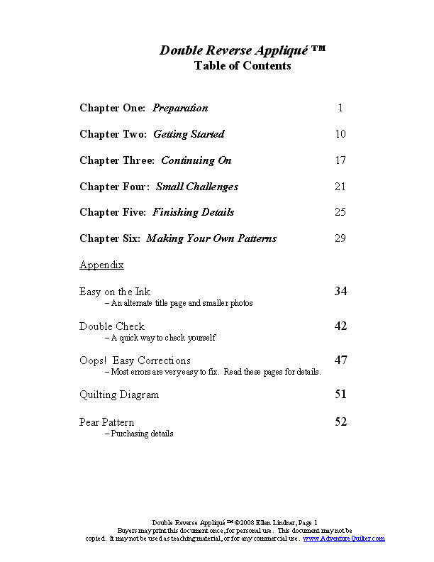 Image - DRA Table of Contents